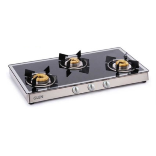 Gas Stove Stainless Steel & Glass Top